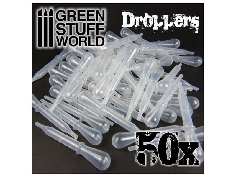 Green Stuff World GSW 50x Droppers with Suction Bulb