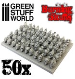 Green Stuff World GSW 50x Resin Burning Skulls