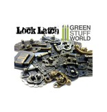 Green Stuff World GSW 6x Box Locks ANTIQUE BRONZE - Catch Latches