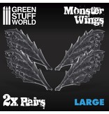 Green Stuff World GSW 2x Resin Monster Wings - Large