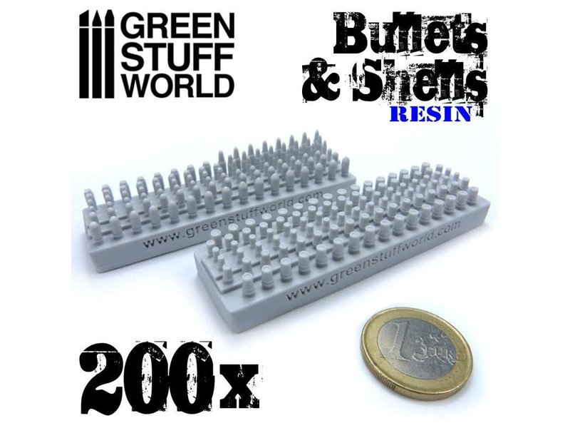 Green Stuff World GSW 200x Resin Bullets and Shells
