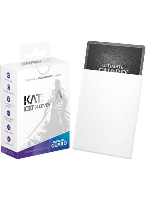 Ultimate Guard Sleeves Katana White 100Ct