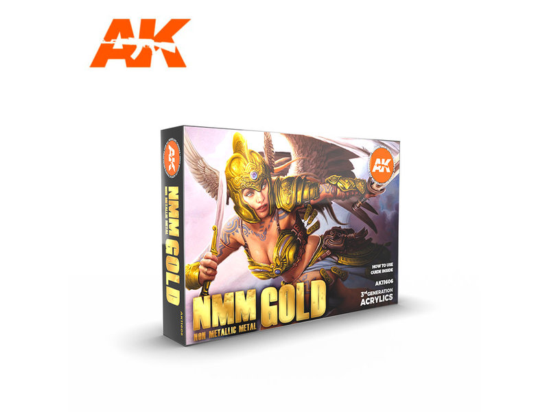 AK Interactive AK Interactive NMM (Non Metallic Metal): Gold Set
