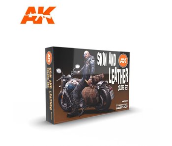 AK Interactive 3G Skin and Leather Colors Set