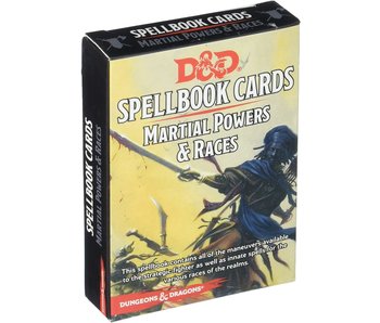 D&D - Spellbook Cards Martial Powers and Races