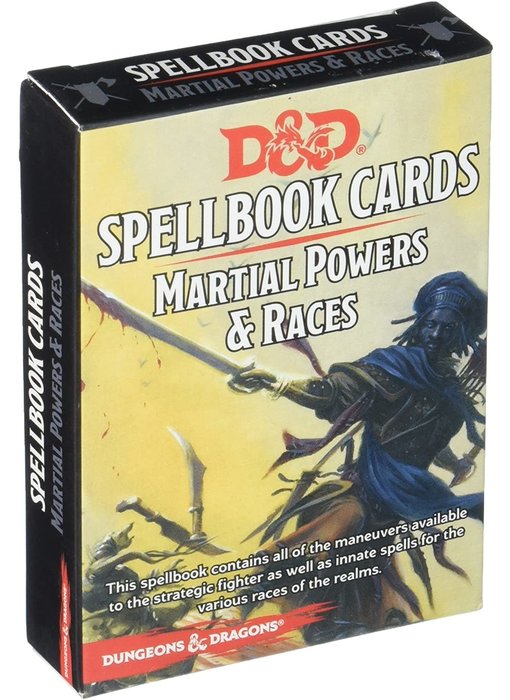 D&D - Spellbook Cards Martial Powers and Races