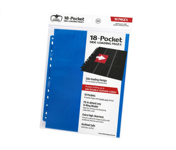 Ultimate Guard Supreme Pages Side-Loading 18-Pocket Blue 10Ct