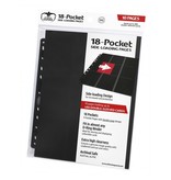 Ultimate Guard Ultimate Guard Supreme Pages Side-Loading 18-Pocket Black 10Ct