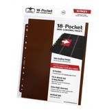 Ultimate Guard Ultimate Guard Supreme Pages Side-Loading 18-Pocket Brown 10Ct