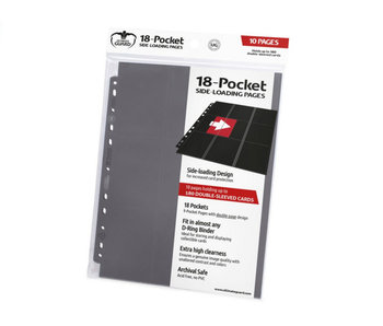 Ultimate Guard Supreme Pages Side-Loading 18-Pocket Grey 10Ct