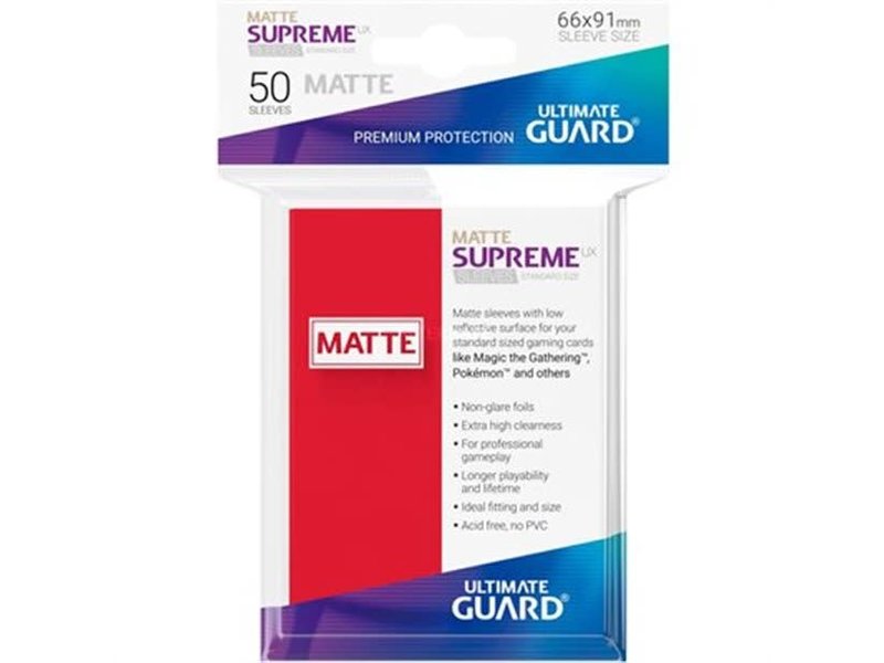 Ultimate Guard Ultimate Guard Sleeves Supreme Ux Matte Red 50Ct