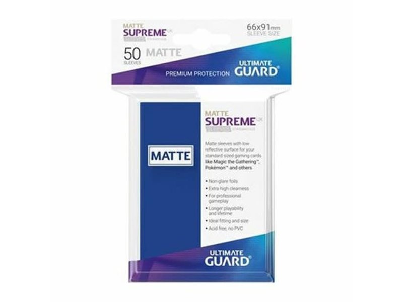 Ultimate Guard Ultimate Guard Sleeves Supreme Ux Matte Blue 50Ct