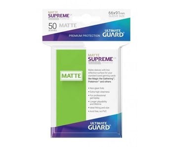 Ultimate Guard Sleeves Supreme Ux Matte Light Green 50Ct