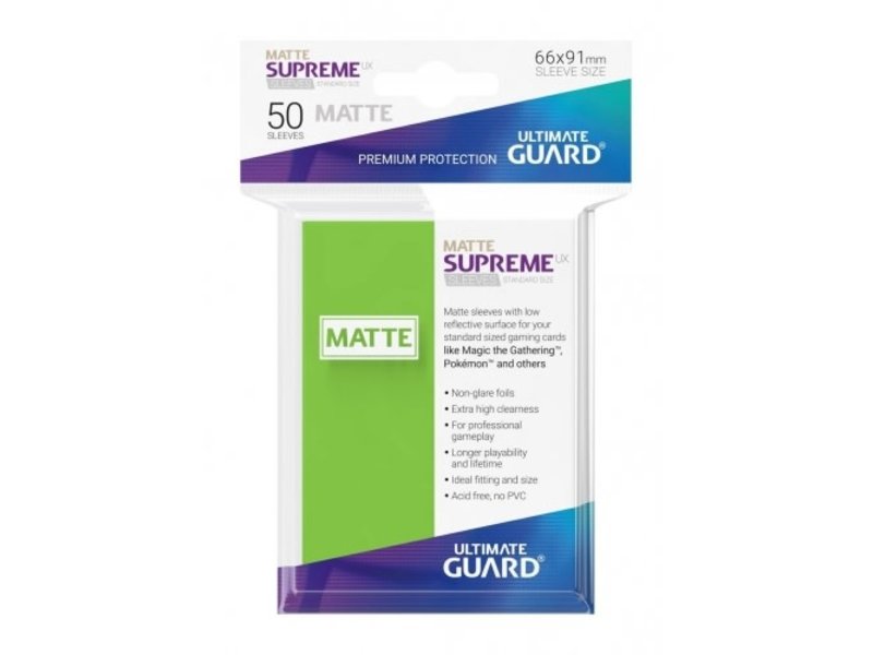 Ultimate Guard Ultimate Guard Sleeves Supreme Ux Matte Light Green 50Ct