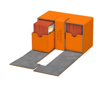 Ultimate Guard Twin Flip N Tray Deck Case Xenoskin Orange 160+