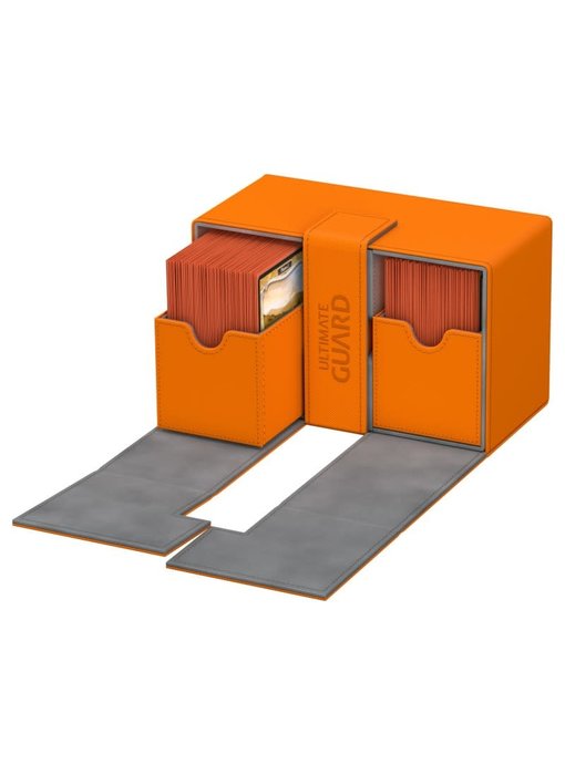 Ultimate Guard Twin Flip N Tray Deck Case Xenoskin Orange 160+