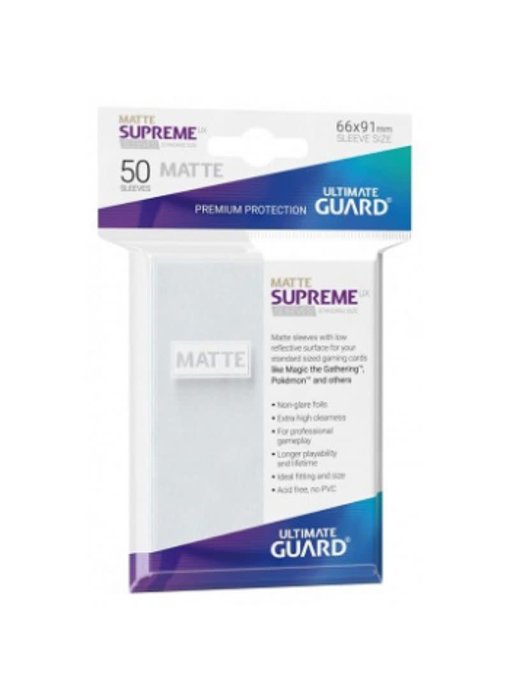 Ultimate Guard Sleeves Supreme Ux Matte Frosted 50Ct