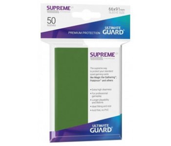 Ultimate Guard Sleeves Supreme Ux Green 50Ct
