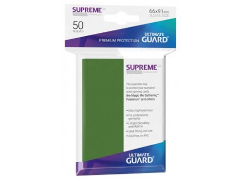 Ultimate Guard Ultimate Guard Sleeves Supreme Ux Green 50Ct