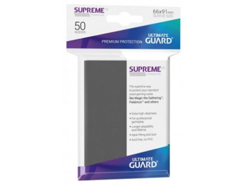 Ultimate Guard Ultimate Guard Sleeves Supreme Ux Dark Grey 50Ct