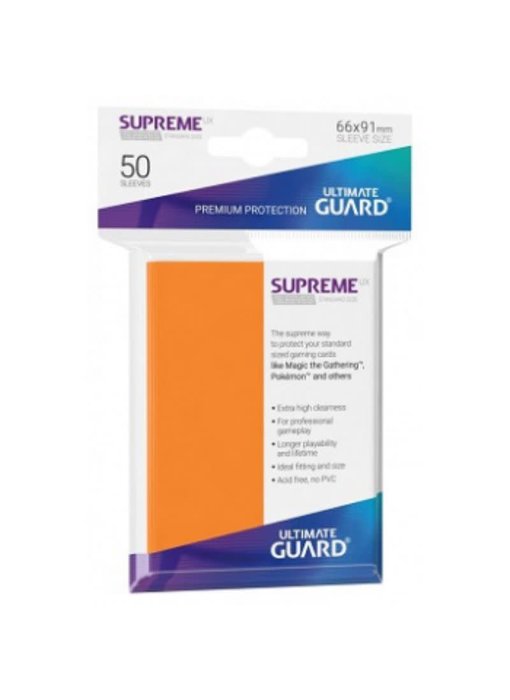 Ultimate Guard Sleeves Supreme Ux Orange 50Ct