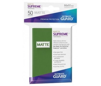 Ultimate Guard Sleeves Supreme Ux Matte Green 50Ct