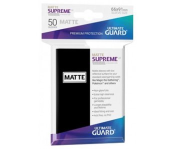 Ultimate Guard Sleeves Supreme Ux Matte Black 50Ct