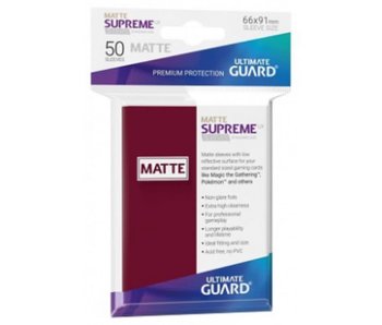 Ultimate Guard Sleeves Supreme Ux Matte Burgundy 50Ct