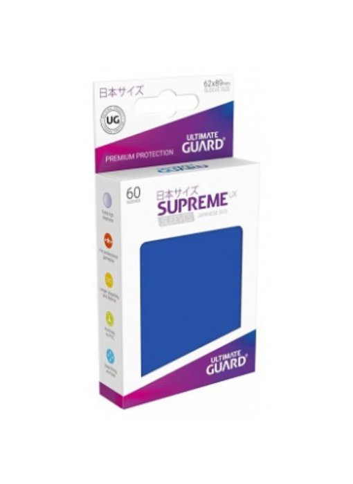 Ultimate Guard Sleeves Supreme Ux Small Blue 60Ct