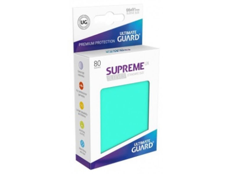 Ultimate Guard Ultimate Guard Sleeves Supreme Ux Turquoise 80Ct