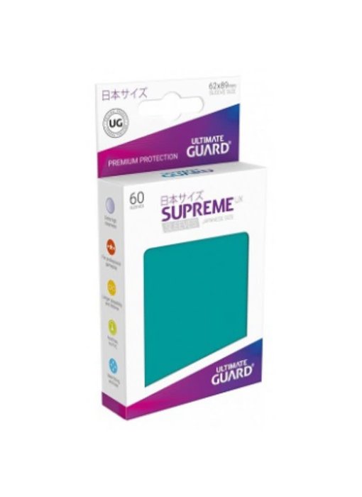 Ultimate Guard Sleeves Supreme Ux Small Petrol Blue 60Ct