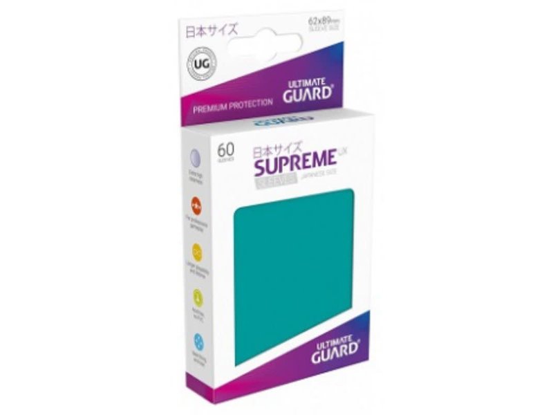 Ultimate Guard Ultimate Guard Sleeves Supreme Ux Small Petrol Blue 60Ct