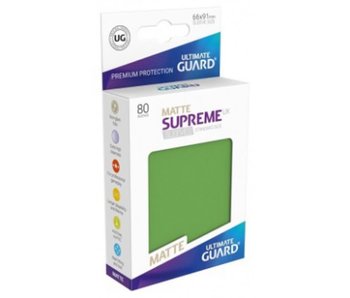 Ultimate Guard Sleeves Supreme Ux Matte Green 80Ct