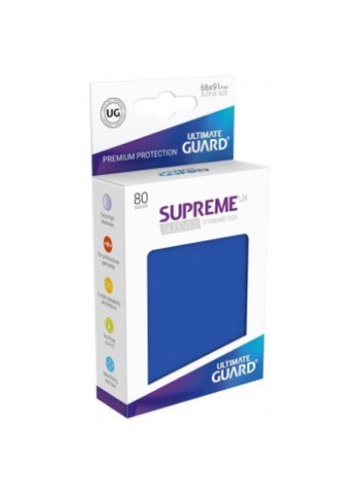 Ultimate Guard Sleeves Supreme Ux Blue 80Ct