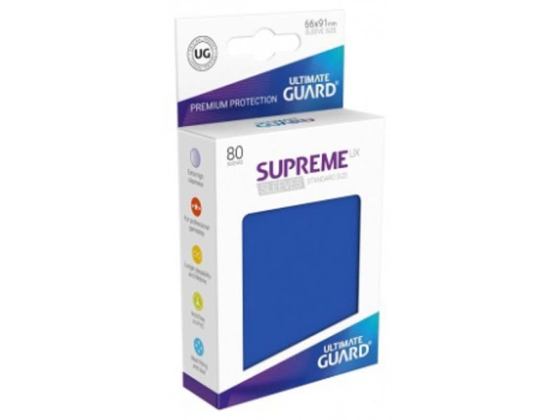 Ultimate Guard Ultimate Guard Sleeves Supreme Ux Blue 80Ct