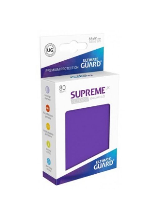 Ultimate Guard Sleeves Supreme Ux Purple 80Ct