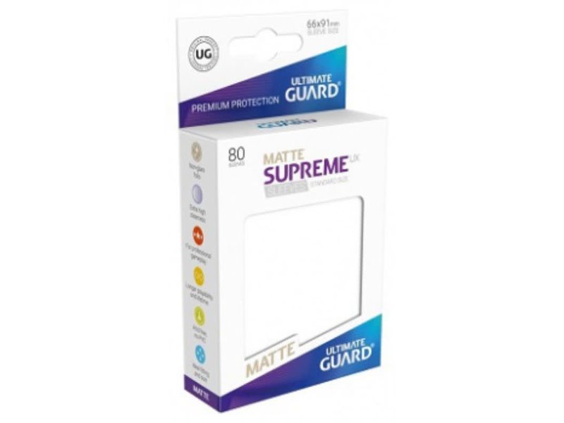 Ultimate Guard Ultimate Guard Sleeves Supreme Ux Matte White 80Ct
