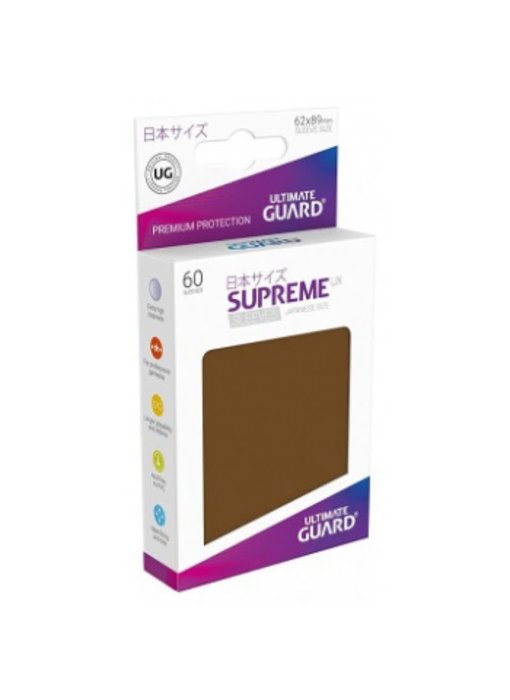 Ultimate Guard Sleeves Supreme Ux Small Brown 60Ct