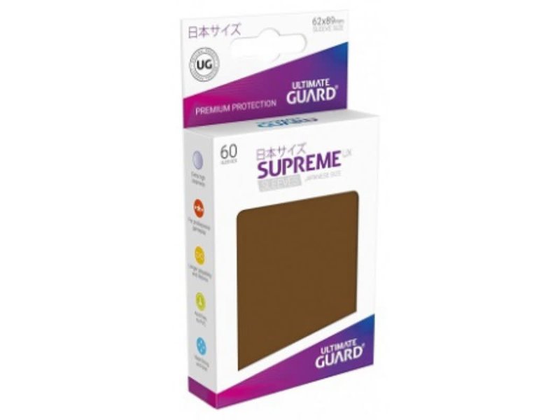 Ultimate Guard Ultimate Guard Sleeves Supreme Ux Small Brown 60Ct