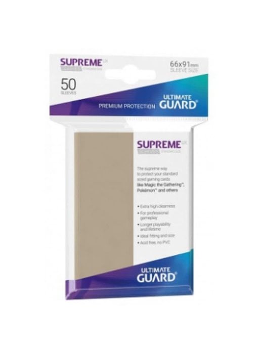 Ultimate Guard Sleeves Supreme Ux Sand 50Ct