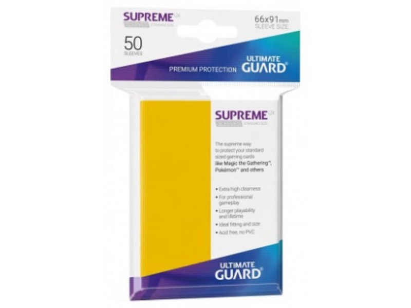 Ultimate Guard Ultimate Guard Sleeves Supreme Ux Yellow 50Ct