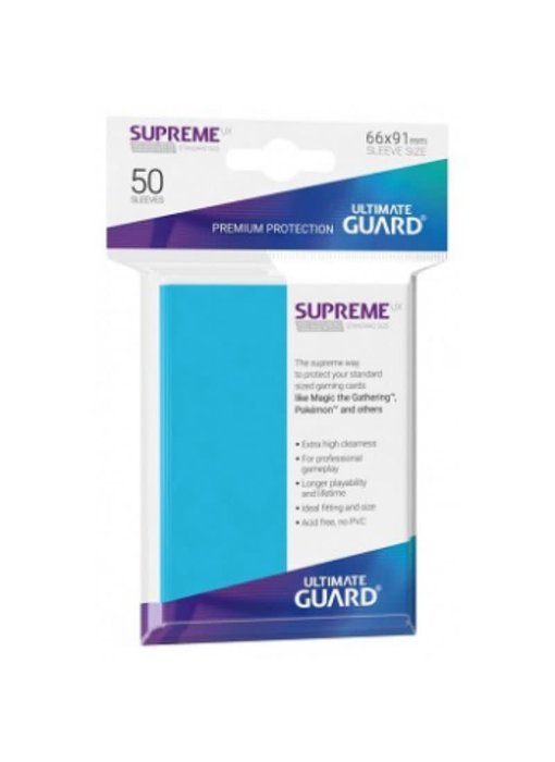 Ultimate Guard Sleeves Supreme Ux Light Blue 50Ct