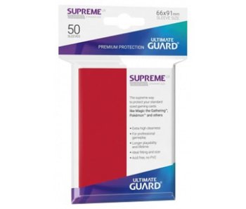Ultimate Guard Sleeves Supreme Ux Red 50Ct