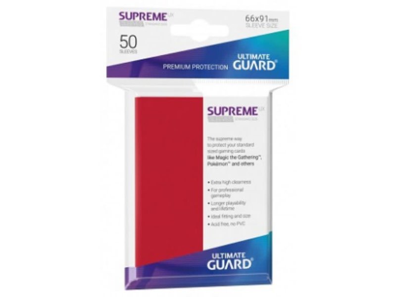 Ultimate Guard Ultimate Guard Sleeves Supreme Ux Red 50Ct