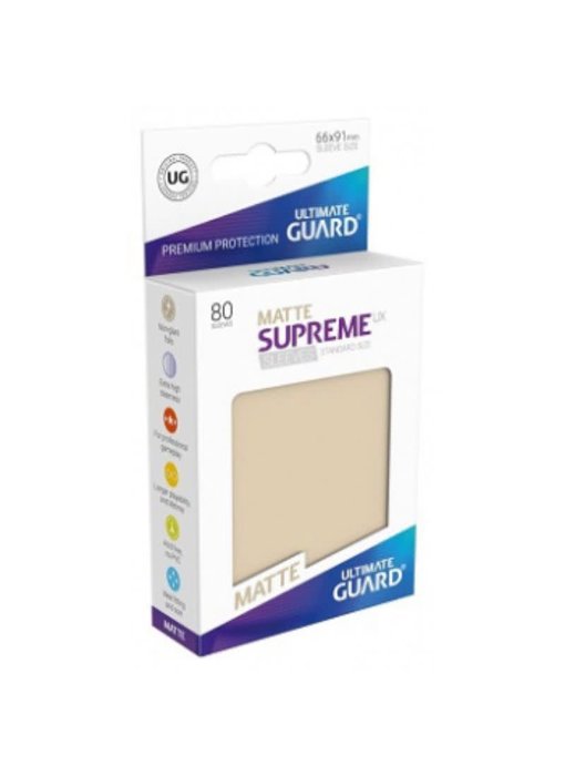 Ultimate Guard Sleeves Supreme Ux Matte Sand 80Ct