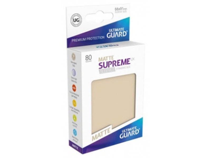 Ultimate Guard Ultimate Guard Sleeves Supreme Ux Matte Sand 80Ct