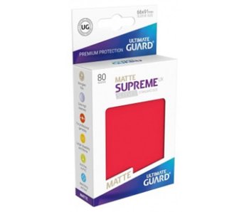 Ultimate Guard Sleeves Supreme Ux Matte Red 80Ct