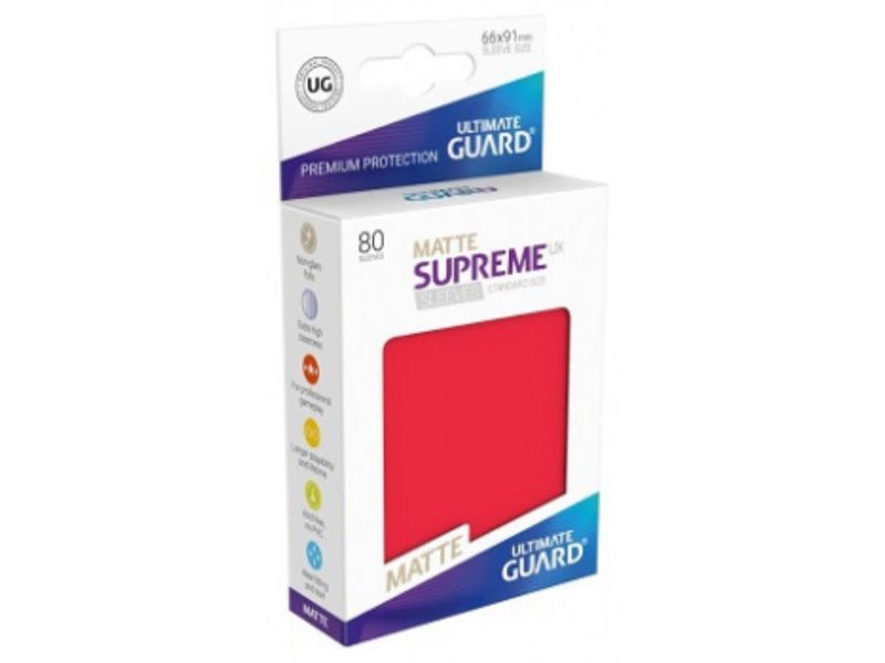 Ultimate Guard Ultimate Guard Sleeves Supreme Ux Matte Red 80Ct