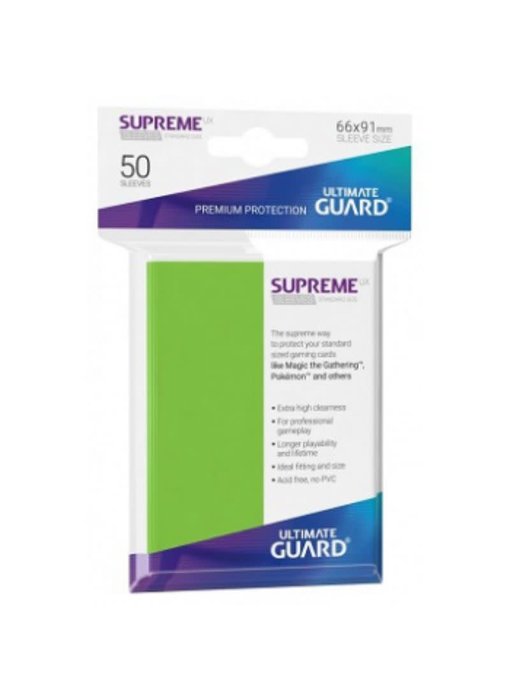 Ultimate Guard Sleeves Supreme Ux Light Green 50Ct