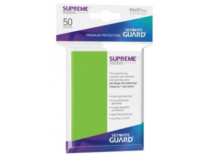 Ultimate Guard Ultimate Guard Sleeves Supreme Ux Light Green 50Ct